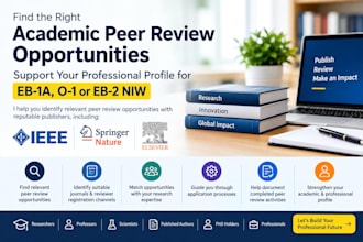 help you find relevant peer review opportunities with ieee, springer, elsevier