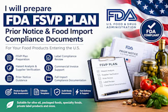 prepare fsvp documentation, hazard analysis, and supplier verification