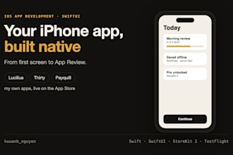 build a native ios app mvp in swiftui