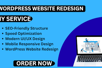 redesign your wordpress website with a modern responsive design