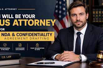be US attorney for nda non disclosure agreement confidentiality legal agreement