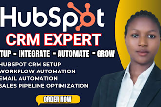 setup hubspot CRM system for lead generation, sales pipeline and automation