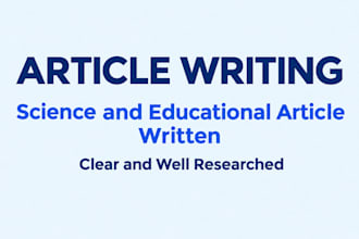 write clear articles on science and physics
