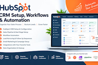 setup hubspot CRM sales pipelines workflows and automation