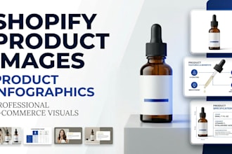 design shopify product images and product infographics