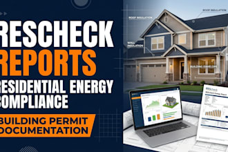 prepare rescheck residential energy code compliance reports