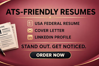 write federal, military resume, usajobs, and optimise linkedin