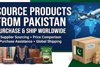source and ship products from pakistan
