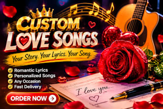 custom love song with original lyrics for your special someone