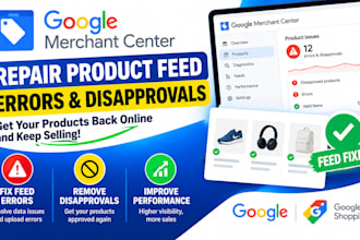repair google merchant center product feed errors and disapprovals