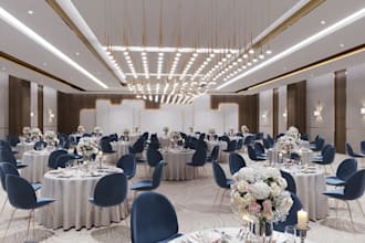 create 3d conference room, wedding hall banquet space showroom event space model