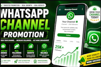 promote facebook group, whatsapp channel, discord server to increase members