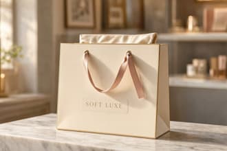 create premium shopping bag packaging design