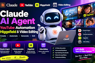 claude video editing claude ai agent claude youtube automation claude higgsfield