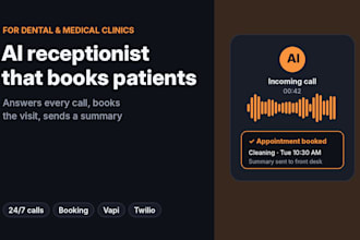 build an ai receptionist voice agent for dental and medical clinics