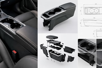 design automotive accessories and interior components in 3d cad