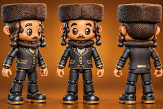 create 3d toy, 3d figurines, action figure, toy design stl for 3d printing