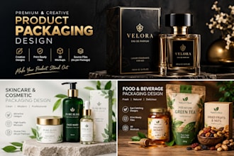 design product packaging and labels