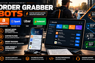 code order grabber bot, amazon flex bot, spark bot, uber bot, instacart bot