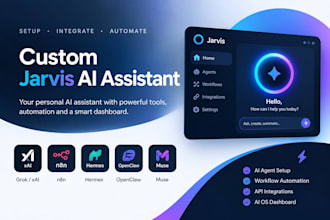 custom jarvis hermes ai assistant jarvis xai os dashboard grok n8n muse openclaw