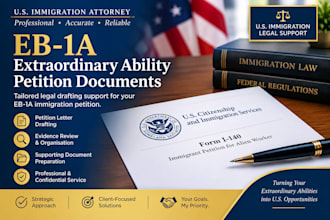 draft eb1a extraordinary ability petition documents