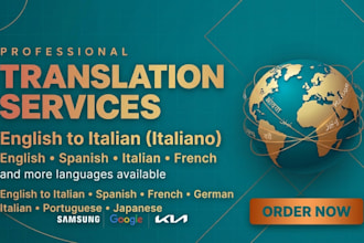translate english to italian and localize website or legal documents