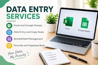 do data entry and manage excel spreadsheets
