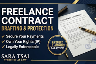 draft a professional freelance contract for payment and project terms
