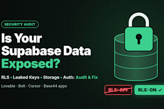 audit and fix supabase rls security in your lovable, bolt or cursor app