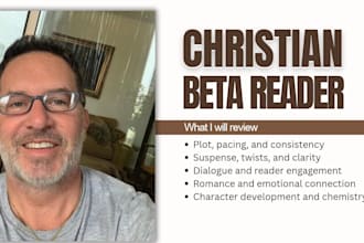 beta read christian romance, biblical, fantasy, historical and suspense fiction