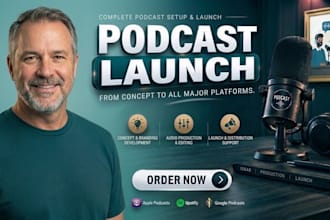 be your podcast manager for launch, scheduling and guest coordination