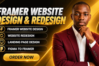 design framer website, redesign framer website, framer landing page