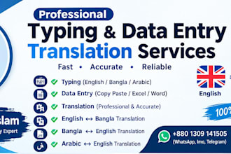 do professional document formatting, typing,