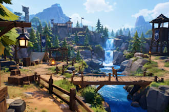 create high quality game level, 2d game map, unity game design, game environment