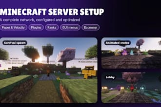 set up and configure your minecraft server with paper, velocity and plugins