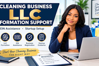 form your cleaning business llc and assist with ein and startup setup