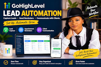 automate gohighlevel lead capture, appointment reminders, client communication