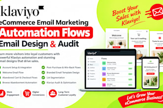 set up your klaviyo eccommerce email marketing automation flows email design