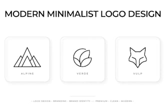 design a modern minimalist logo and social media post in canva