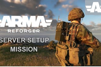 setup arma reforger server, custom mods, missions and scripting