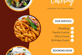 design modern food poster, restaurant menu