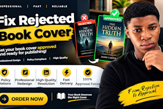 fix, edit, resize rejected book cover for amazon kdp, ingramspark, lulu