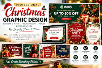 christmas shopify graphic design