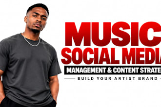 be your music manager for social media and artist growth