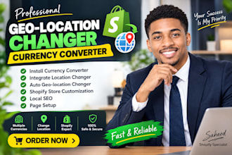 set up shopify currency converter, geolocation and multi currency