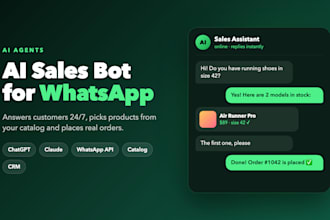 build an ai sales chatbot for whatsapp with chatgpt or claude