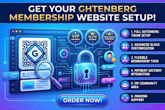 build a wordpress gutenberg membership website with member access