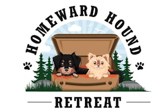 design magnificent dog boarding facility logo