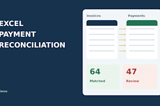 build an excel spreadsheet for invoice and payment reconciliation