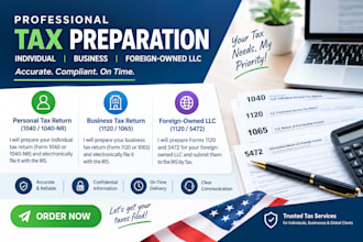 prepare US individual and small business tax returns